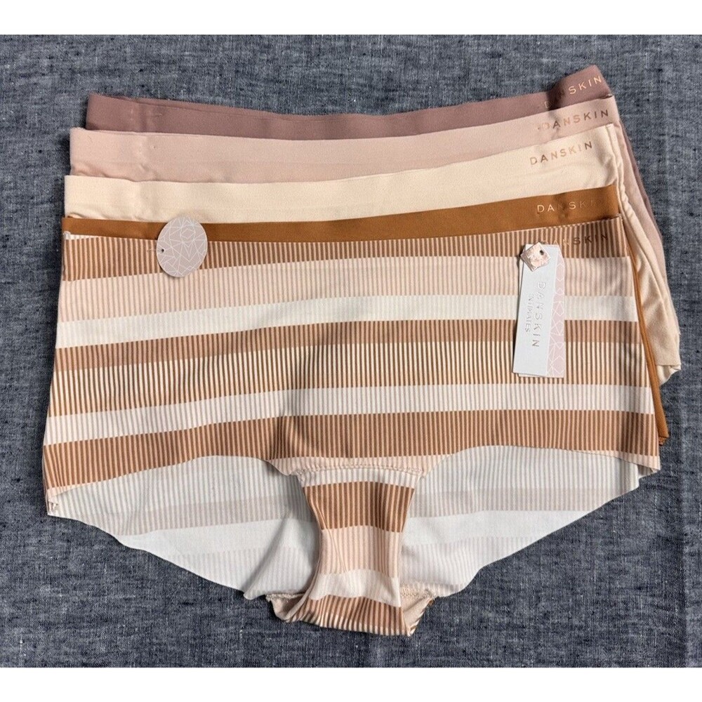DANSKIN Women's Seamless Hipster 5-Pack Panties, Size Medium, New, Hard to find!